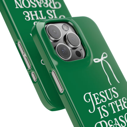 Jesus Is the Reason iPhone Snap Case in Green