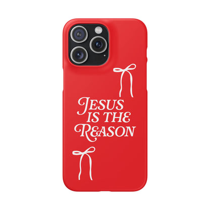 Jesus Is the Reason iPhone Snap Case in Red