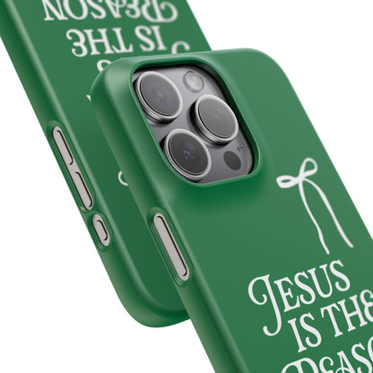 Jesus Is the Reason iPhone Snap Case in Green