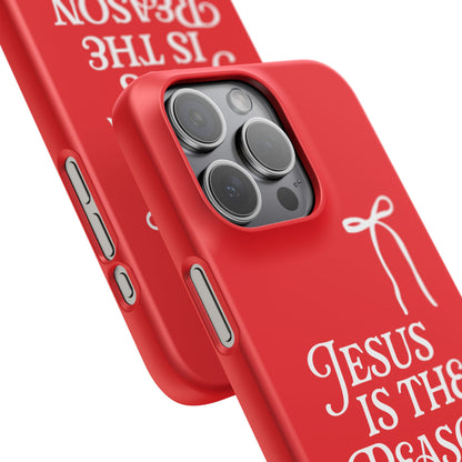 Jesus Is the Reason iPhone Snap Case in Red