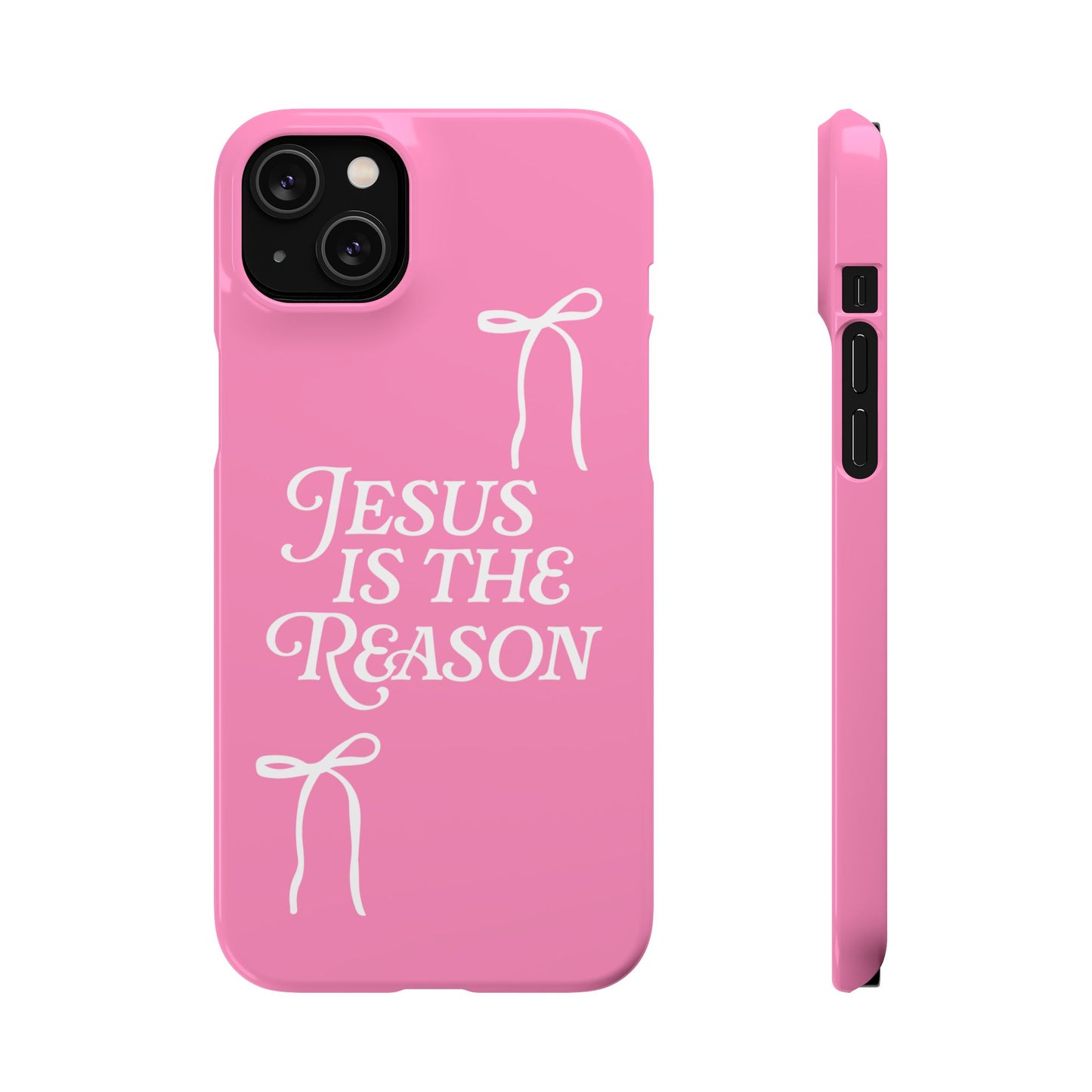 Jesus Is the Reason iPhone Snap Case in Pink