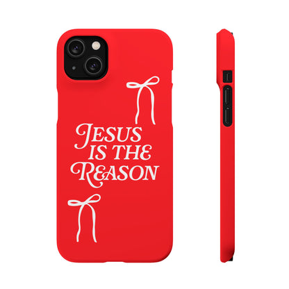 Jesus Is the Reason iPhone Snap Case in Red