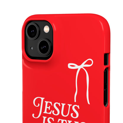 Jesus Is the Reason iPhone Snap Case in Red