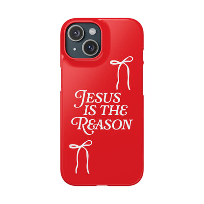 Jesus Is the Reason iPhone Snap Case in Red