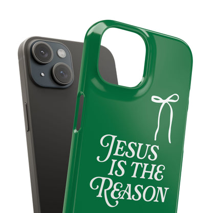 Jesus Is the Reason iPhone Snap Case in Green