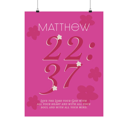 Matthew 22:37 - Pink