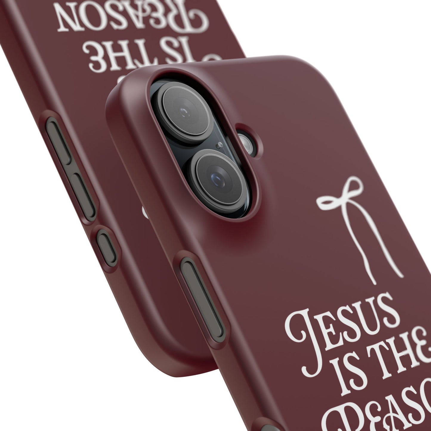 Jesus Is the Reason iPhone Snap Case in Burgundy