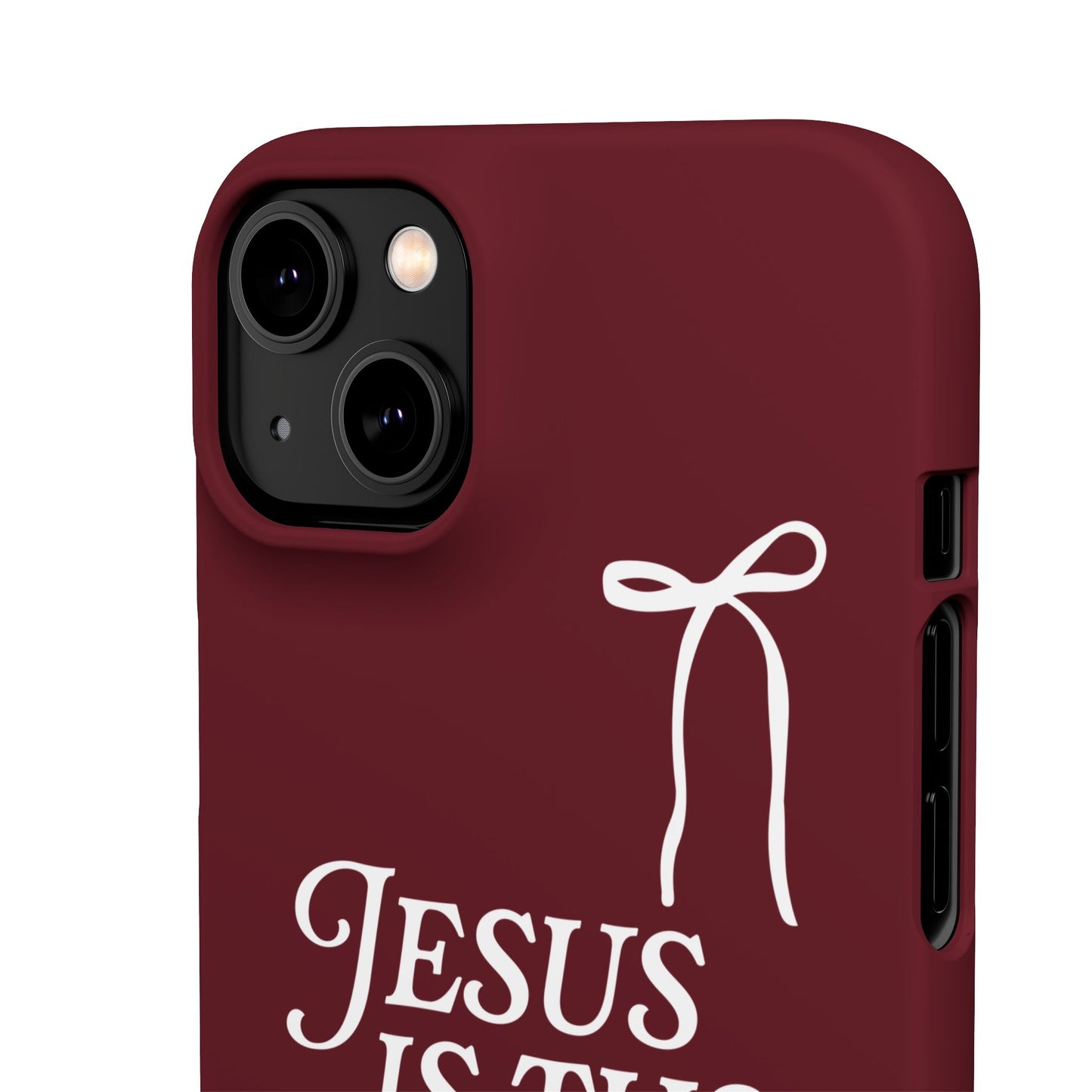 Jesus Is the Reason iPhone Snap Case in Burgundy