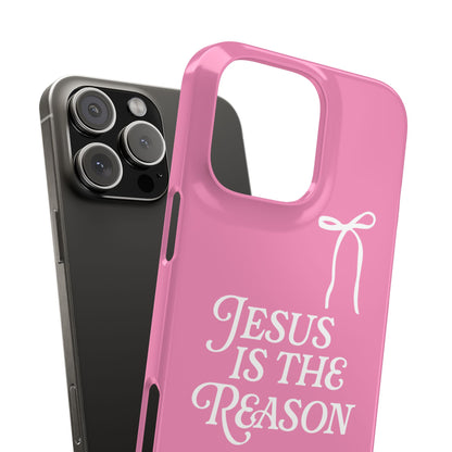 Jesus Is the Reason iPhone Snap Case in Pink