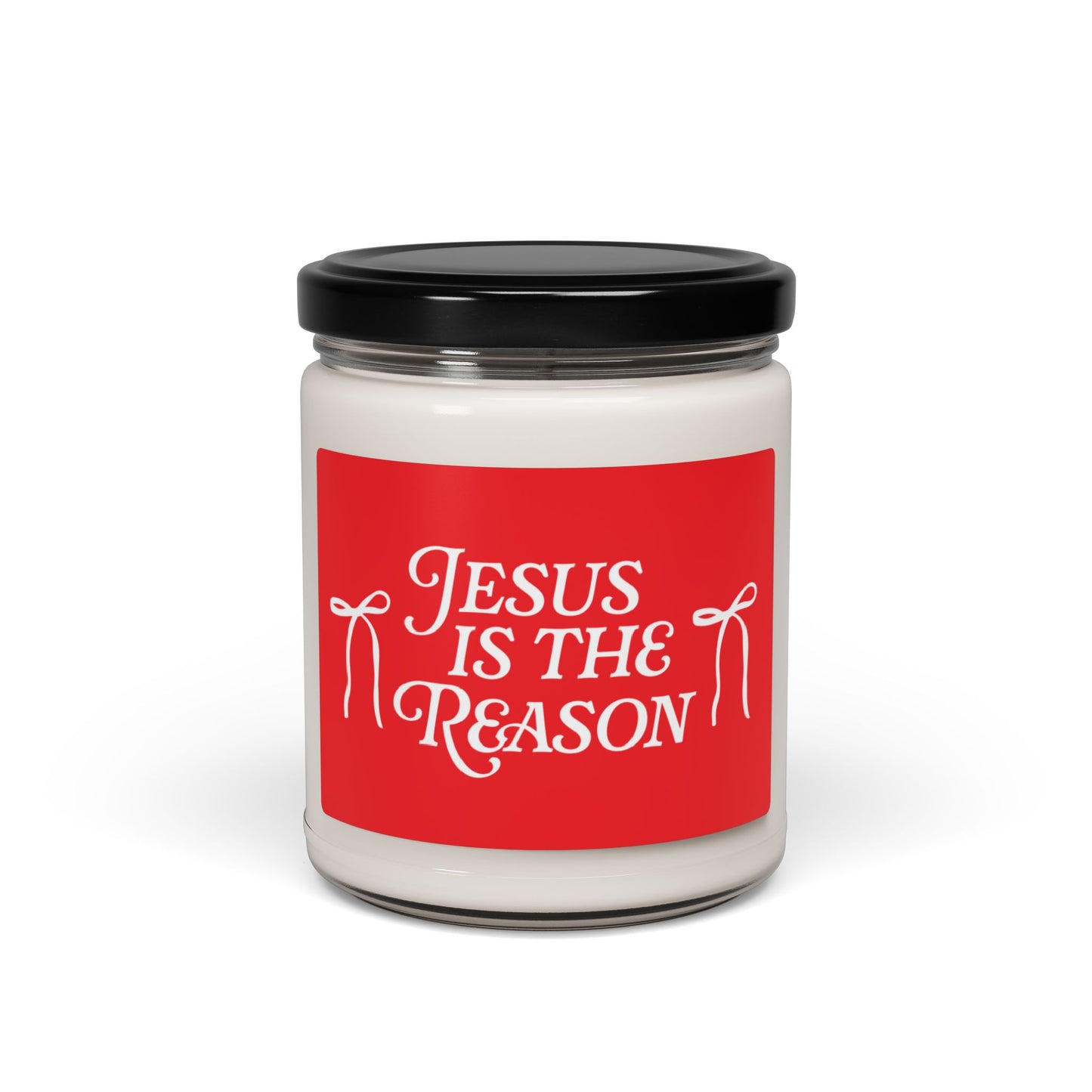 Jesus Is the Reason Candle Scented Soy Candle, 9oz Red Label