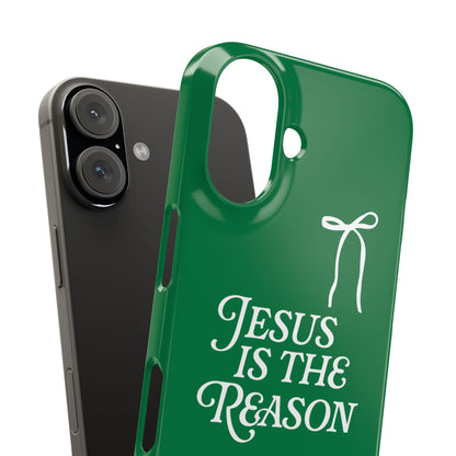 Jesus Is the Reason iPhone Snap Case in Green