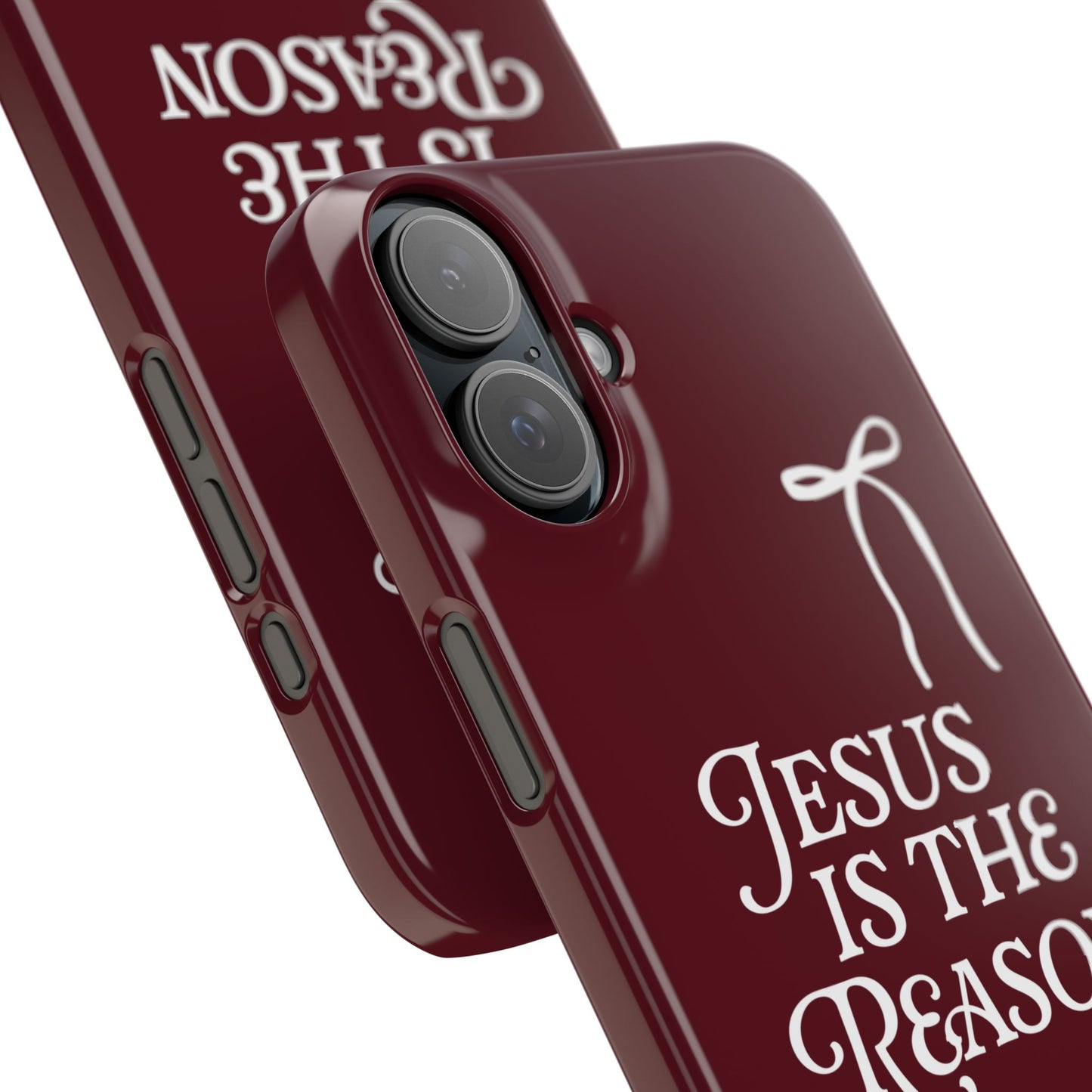 Jesus Is the Reason iPhone Snap Case in Burgundy