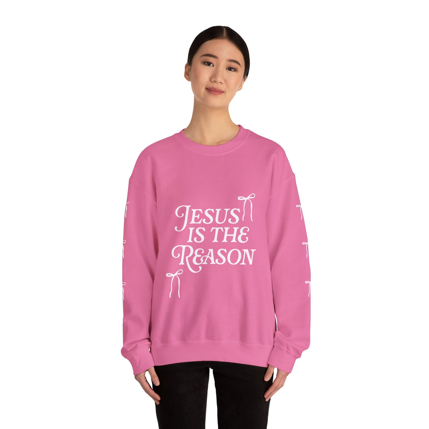 Jesus Is the Reason Trinity Bow Crewneck Sweatshirt