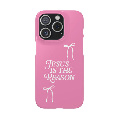 Jesus Is the Reason iPhone Snap Case in Pink