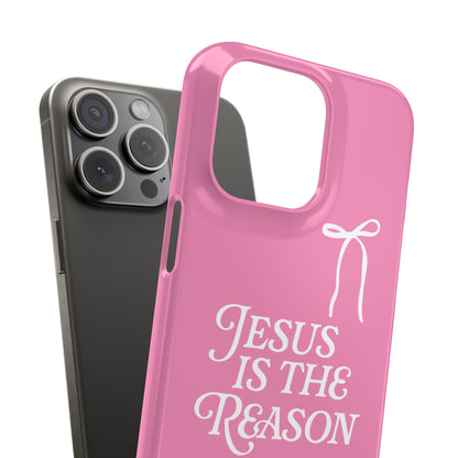 Jesus Is the Reason iPhone Snap Case in Pink